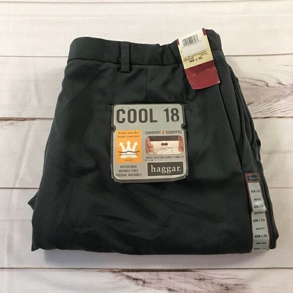 NWT Haggar Men Cool 18 Pro Pants Black - Picture 14 of 14